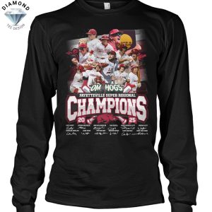 Arkansas Razorbacks Fayetteville Super Regional Champions 2025 Signature Unisex T-Shirt