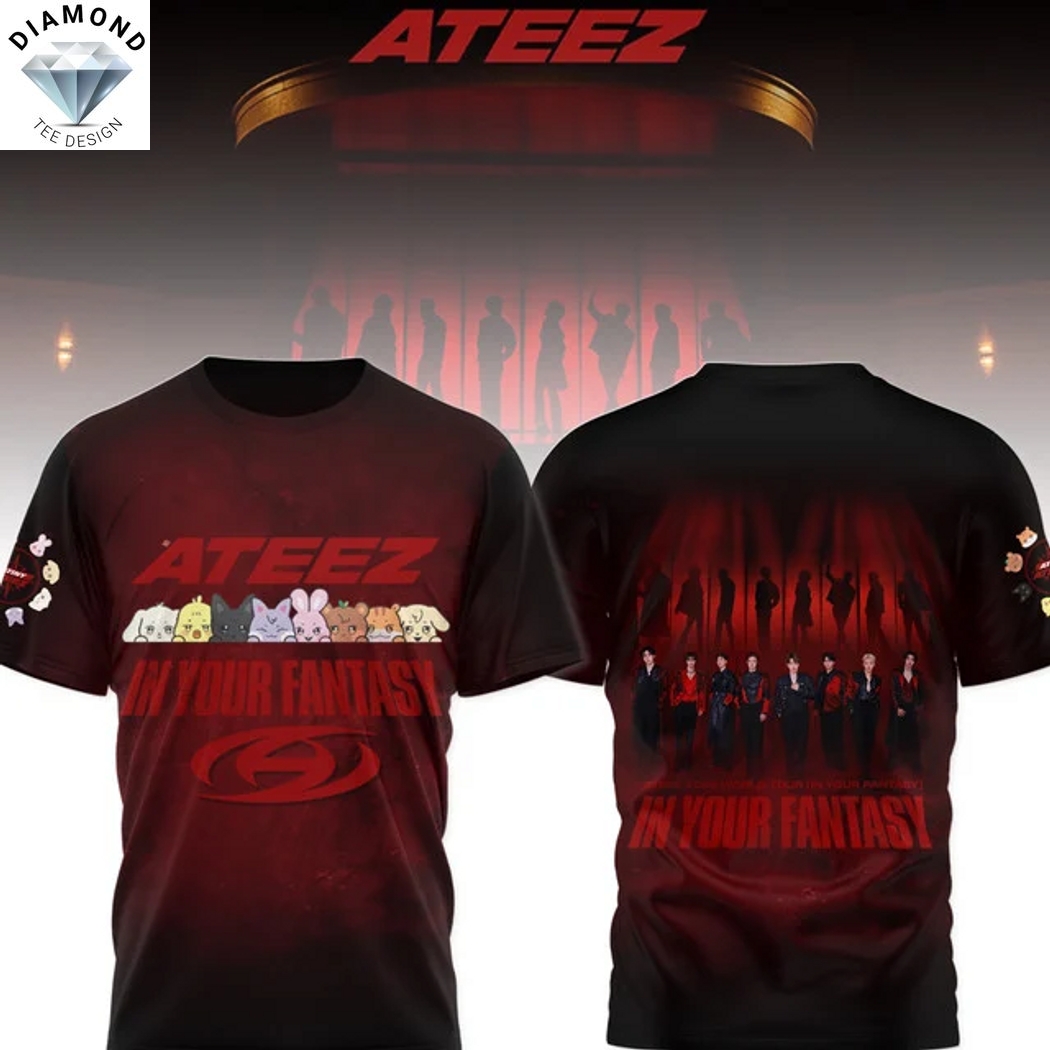 Ateez In Your Fantasy 2025 3D T-Shirt Ateez In Your Fantasy 2025 3D T-Shirt