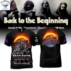 Black Sabbath Back To The Beginning 57th Anniversary 1968-2025 3D T-Shirt