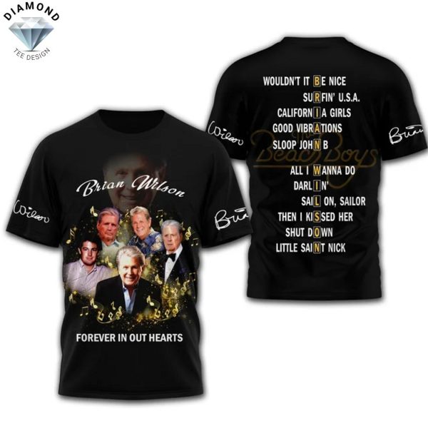 Brian Wilson Forever In Out Hearts 3D T-Shirt
