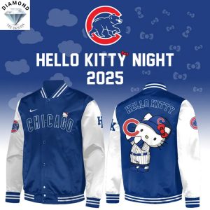 Chicago Cubs Kitty Night 2025 Baseball Jacket – Blue