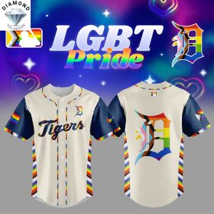 Detroit Tigers LGBT Pride Month Baseball Jersey