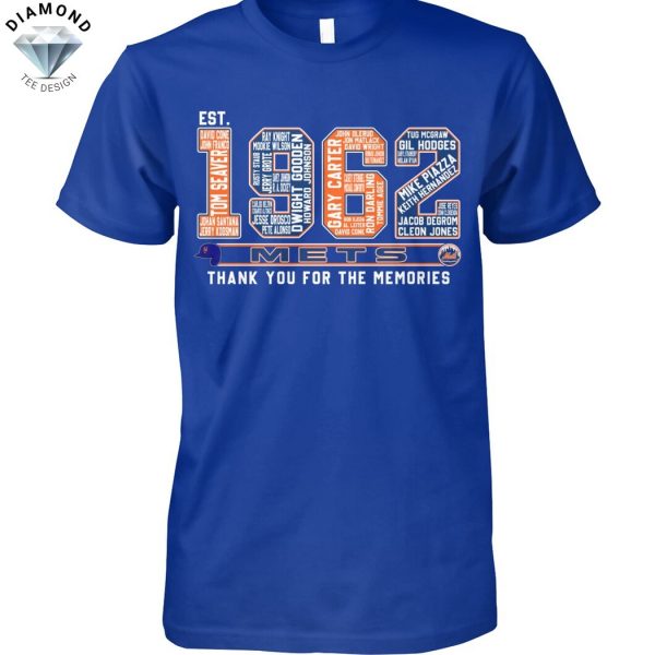 Est 1962 New York Mets Thank You For The Memories Unisex T-Shirt