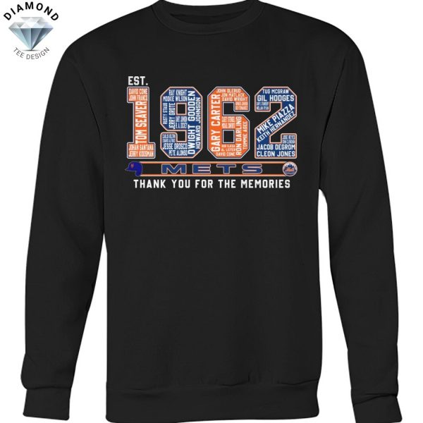 Est 1962 New York Mets Thank You For The Memories Unisex T-Shirt