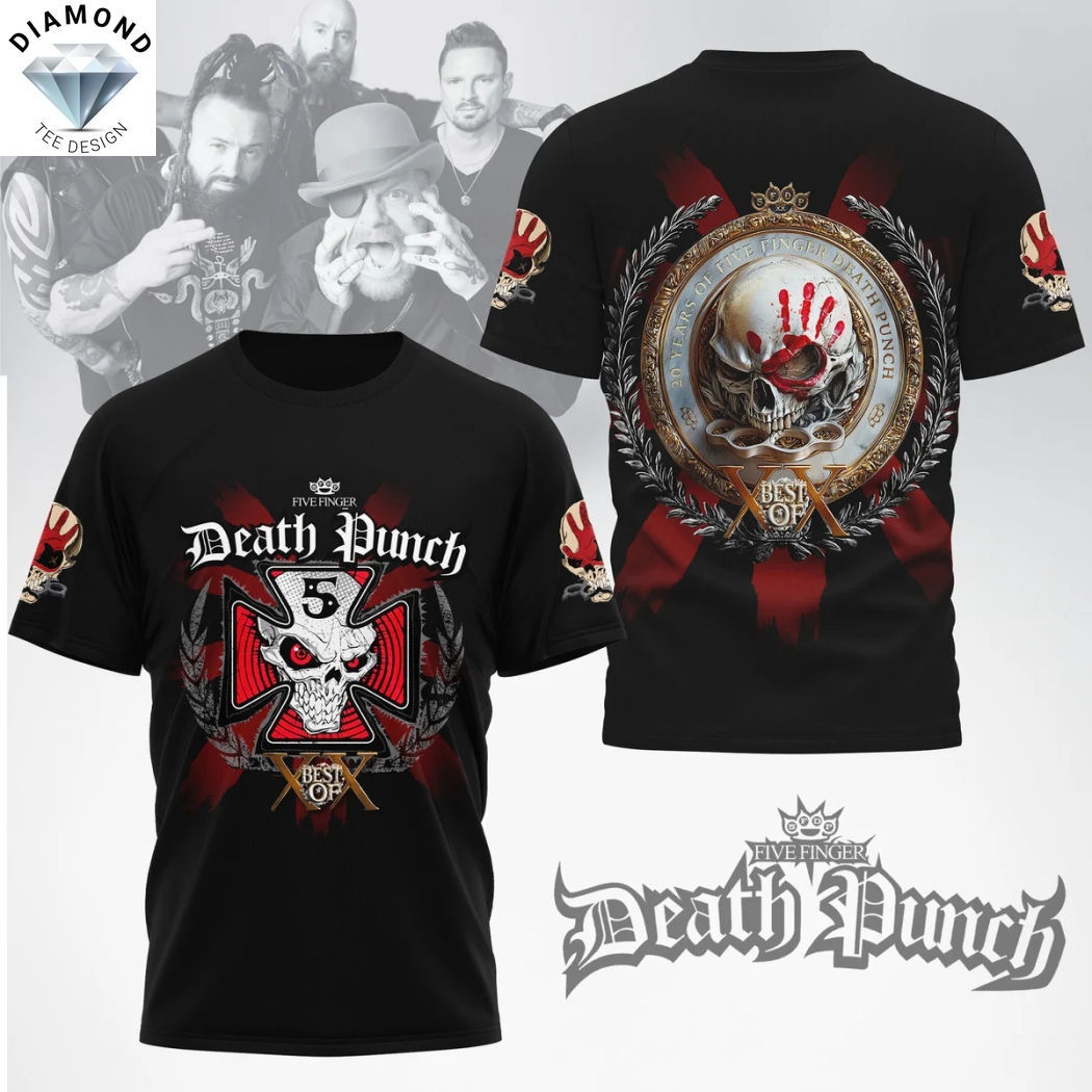 Five Finger Death Punch Best Of XX 3D T-Shirt Five Finger Death Punch Best Of XX 3D T-Shirt