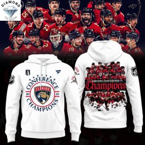 Florida Panthers 2025 Eastern Conference Champions Hoodie – White