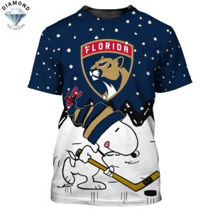 Florida Panthers Peanuts Time To Hunt 3D T-Shirt