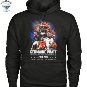 Germaine Pratt Cincinnati Bengals 2019-2024 Signature Thank You For The Memories Unisex T-Shirt