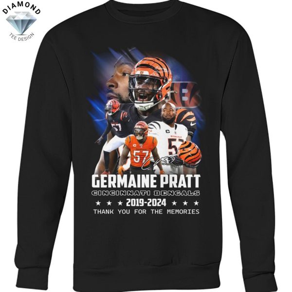 Germaine Pratt Cincinnati Bengals 2019-2024 Signature Thank You For The Memories Unisex T-Shirt