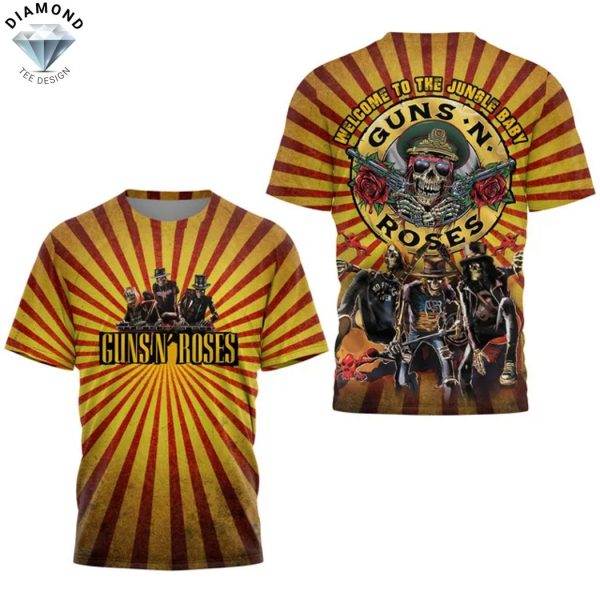 Guns N Roses Welcome To The Jungle Baby 3D T-Shirt
