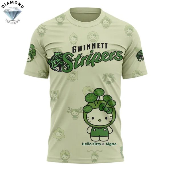 Gwinnett Stripers x Algae Hello Kitty 3D T-Shirt