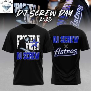 Houston Astros x DJ Screw 2025 Chopped N Screwed 3D T-Shirt