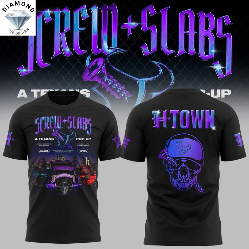 Houston Texans x DJ Screw H-Town 3D T-Shirt Houston Texans x DJ Screw H-Town 3D T-Shirt