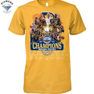 Indiana Pacers Eastern Conference Champions 2025 Signature Unisex T-Shirt