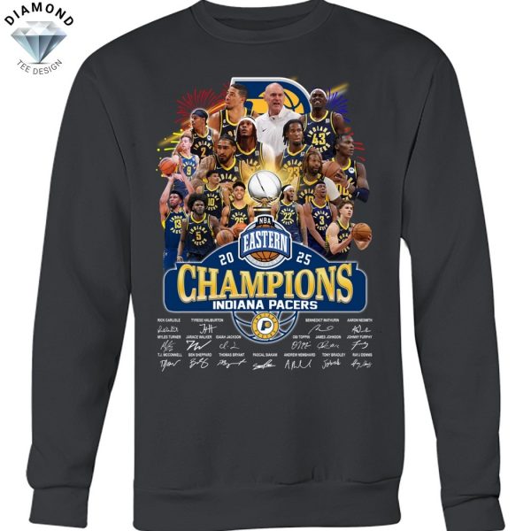 Indiana Pacers Eastern Conference Champions 2025 Signature Unisex T-Shirt