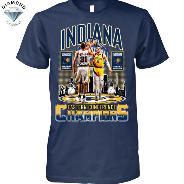 Indiana Pacers Eastern Conference Champions Signature Unisex T-Shirt