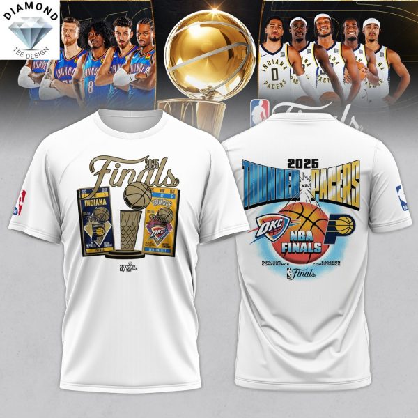 Indiana Pacers vs Oklahoma City Thunder 2025 NBA Finals 3D T-Shirt
