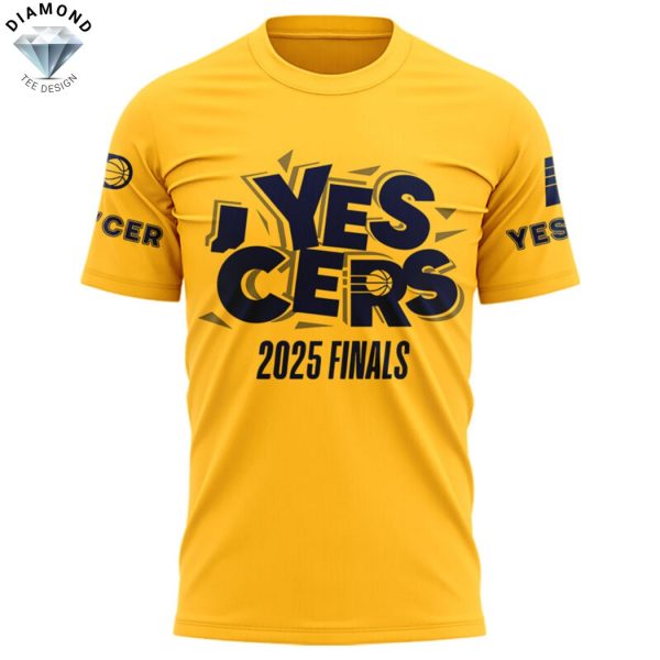 Indiana Pacers YES CERS 2025 Finals 3D T-Shirt