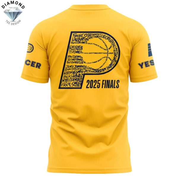 Indiana Pacers YES CERS 2025 Finals 3D T-Shirt