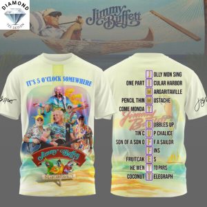 Jimmy Buffett Its 5 Oclock Somewhere 3D T-Shirt