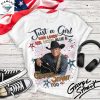 Just A Girl Who Loves Red, White, Blue And Jason Aldean Too Unisex T-Shirt
