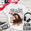 Just A Girl Who Loves Red, White, Blue And Lady Gaga Too Unisex T-Shirt