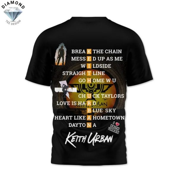 Keith Urban High And Alive Tour 2025 3D T-Shirt