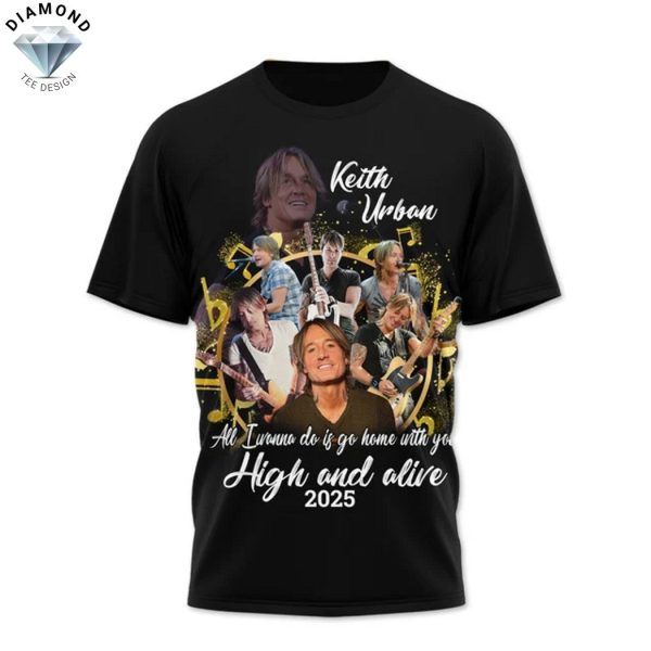 Keith Urban High And Alive Tour 2025 3D T-Shirt