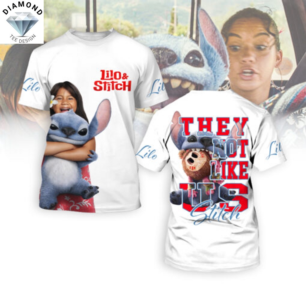 Lilo & Stitch They Not Like Us 3D T-Shirt Lilo & Stitch They Not Like Us 3D T-Shirt