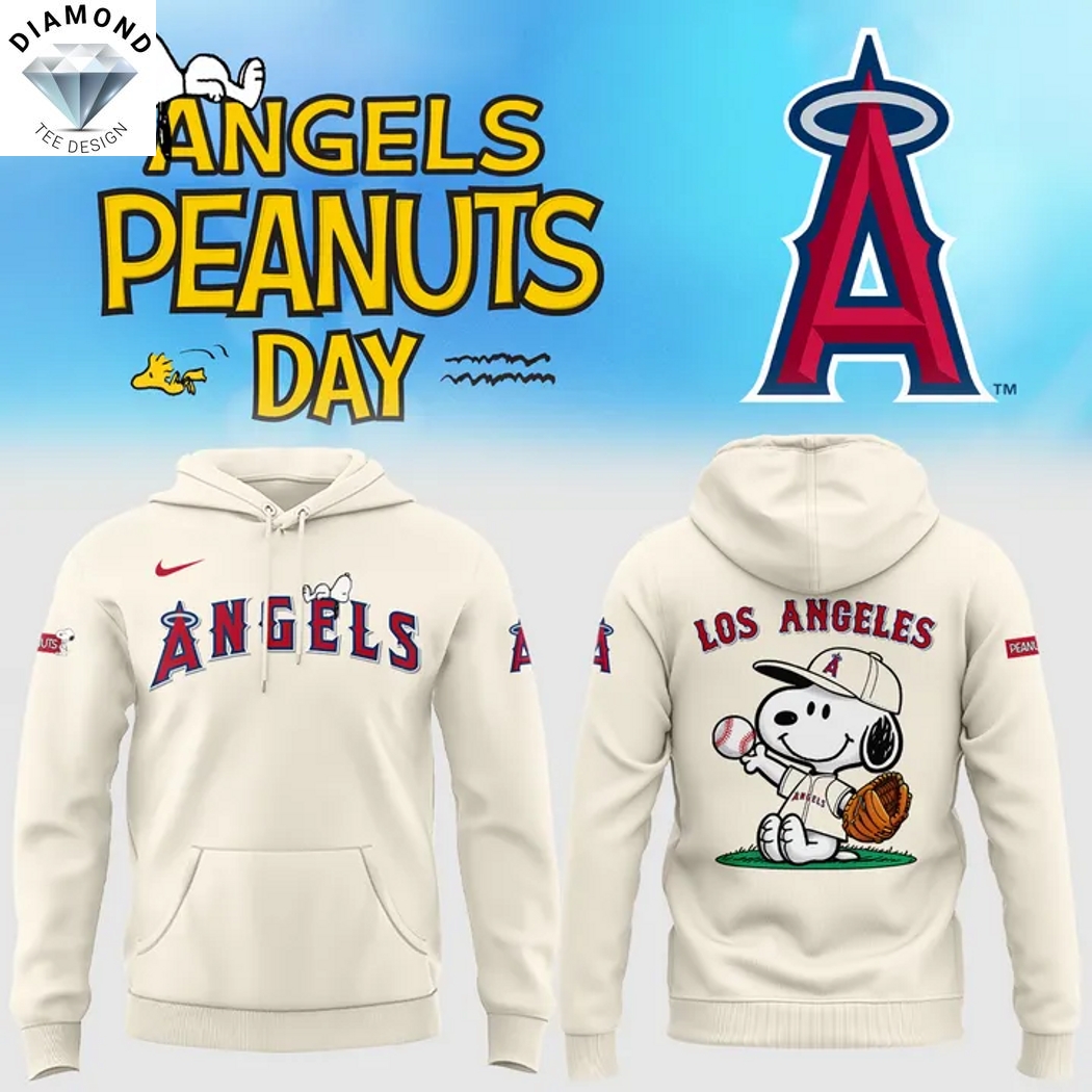 Los Angeles Angels Peanuts Snoopy 2025 Hoodie Los Angeles Angels Peanuts Snoopy 2025 Hoodie