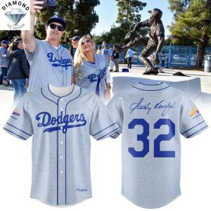 Los Angeles Dodgers Sandy Koufax Brooklyn Signature Baseball Jersey