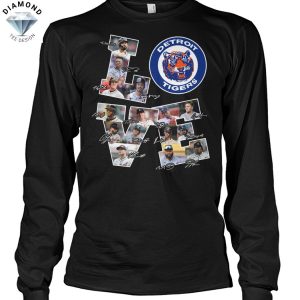 Love Detroit Tigers Signature Unisex T-Shirt