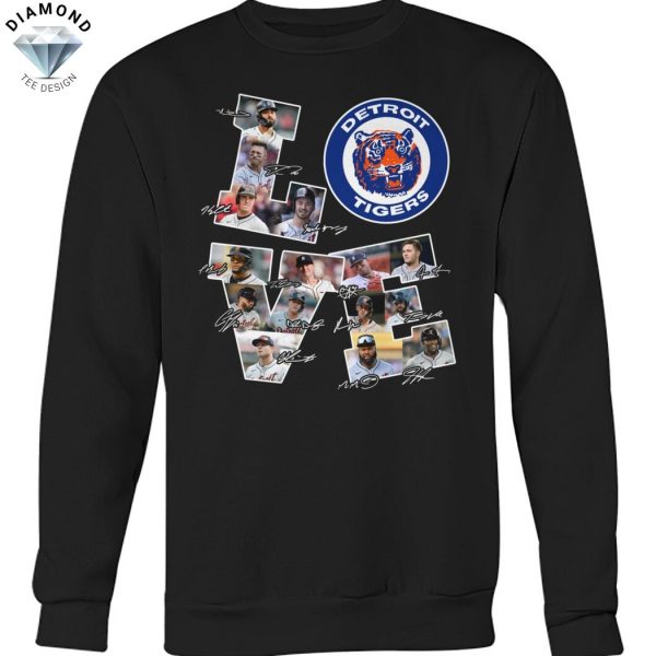 Love Detroit Tigers Signature Unisex T-Shirt