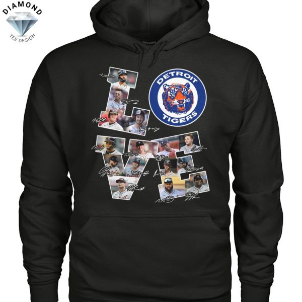 Love Detroit Tigers Signature Unisex T-Shirt