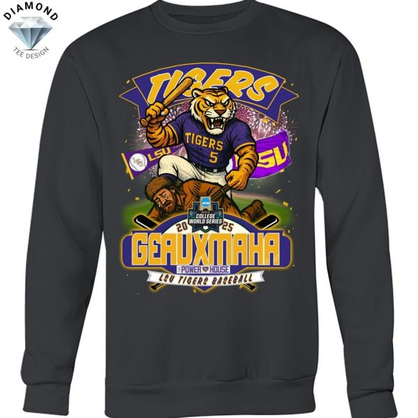 LSU Tigers Geaux Maha 2025 College World Series Unisex T-Shirt