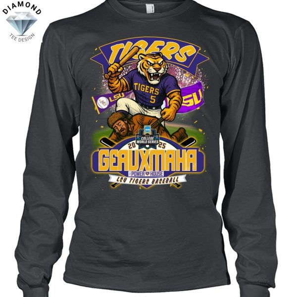 LSU Tigers Geaux Maha 2025 College World Series Unisex T-Shirt