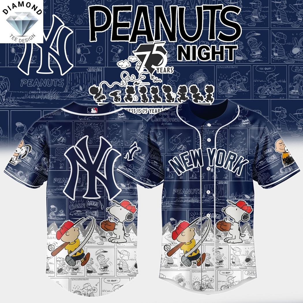 New York Yankees Vs Peanuts Baseball Jersey New York Yankees Vs Peanuts Baseball Jersey