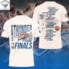 Oklahoma City Thunder 2025 Finals Eastern Conference Champs 3D T-Shirt