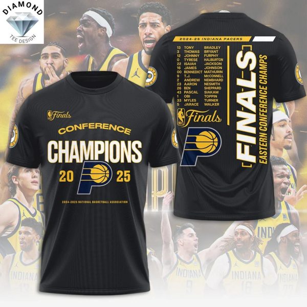 Oklahoma City Thunder 2025 Finals Eastern Conference Champs 3D T-Shirt