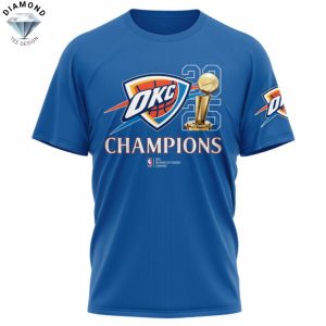 Oklahoma City Thunder Champion National Basketball Association 3D T-Shirt