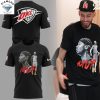 Oklahoma City Thunder Champions 2025 X2 Signature 3D T-Shirt – White