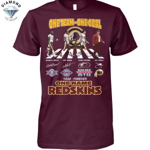 One Team – One Goal – One Name Redskins Washington Commanders 1932-Forever Signature Unisex T-Shirt