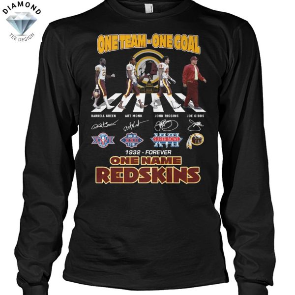 One Team – One Goal – One Name Redskins Washington Commanders 1932-Forever Signature Unisex T-Shirt