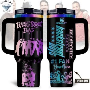 Personalized Backstreet Boys Signature Tumbler With Handle And Straw