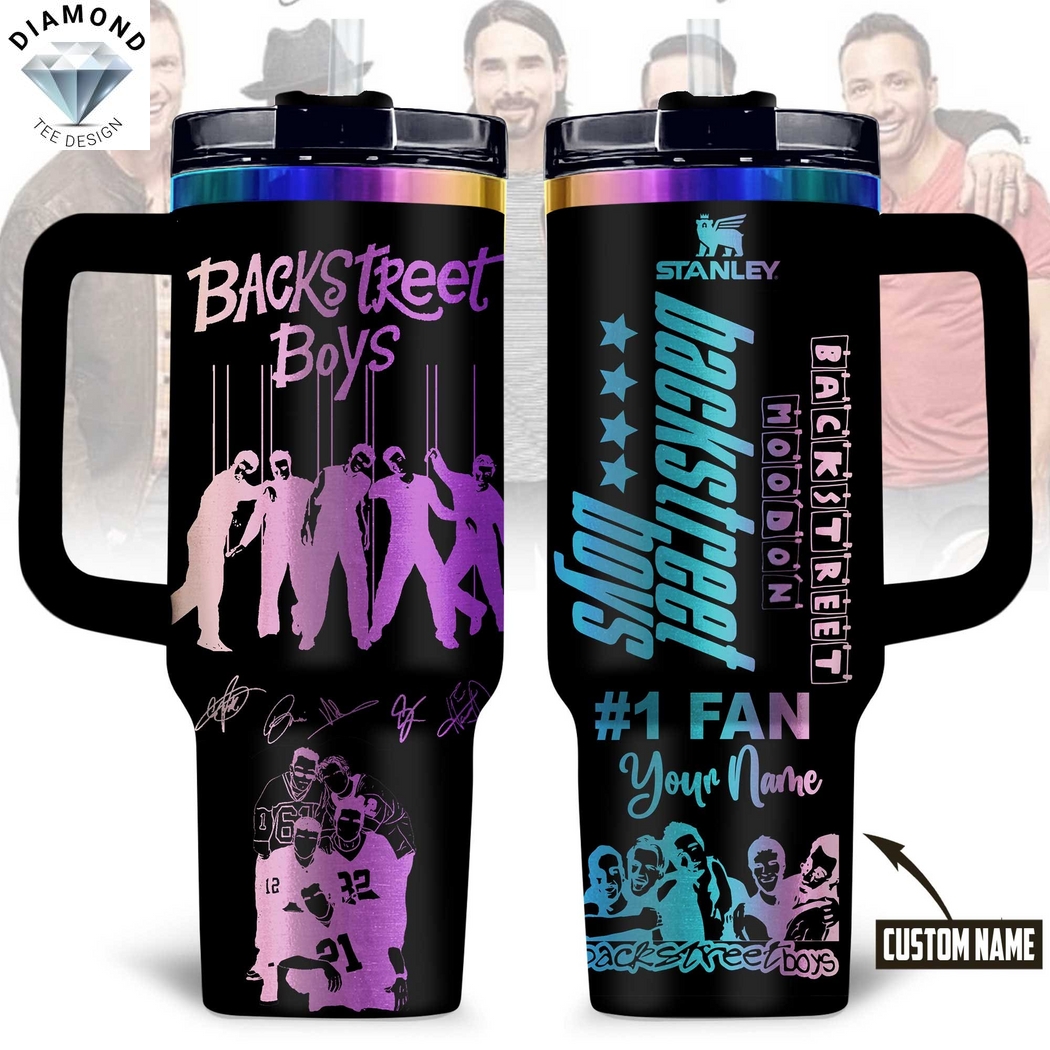 Personalized Backstreet Boys Signature Tumbler With Handle And Straw Personalized Backstreet Boys Signature Tumbler With Handle And Straw