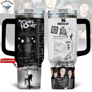 Personalized My Chemical Romance Welcome To The Black Parade Signature Tumbler With Handle And Straw