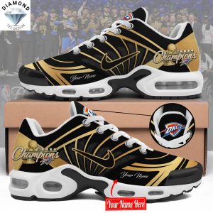 Personalized Oklahoma City Thunder National Basketball Association Champions 2025 Air Max Plus Shoes
