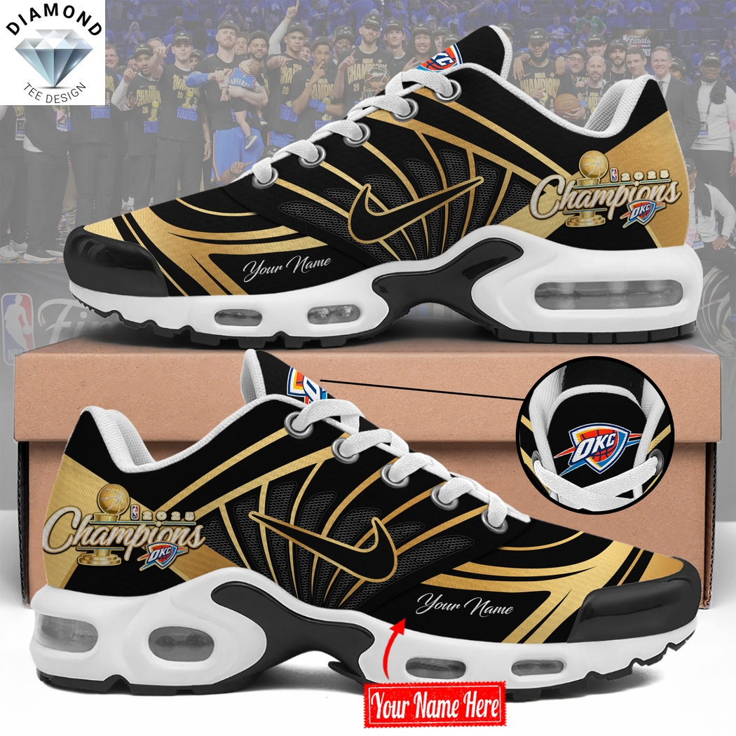 Personalized Oklahoma City Thunder National Basketball Association Champions 2025 Air Max Plus Shoes Personalized Oklahoma City Thunder National Basketball Association Champions 2025 Air Max Plus Shoes