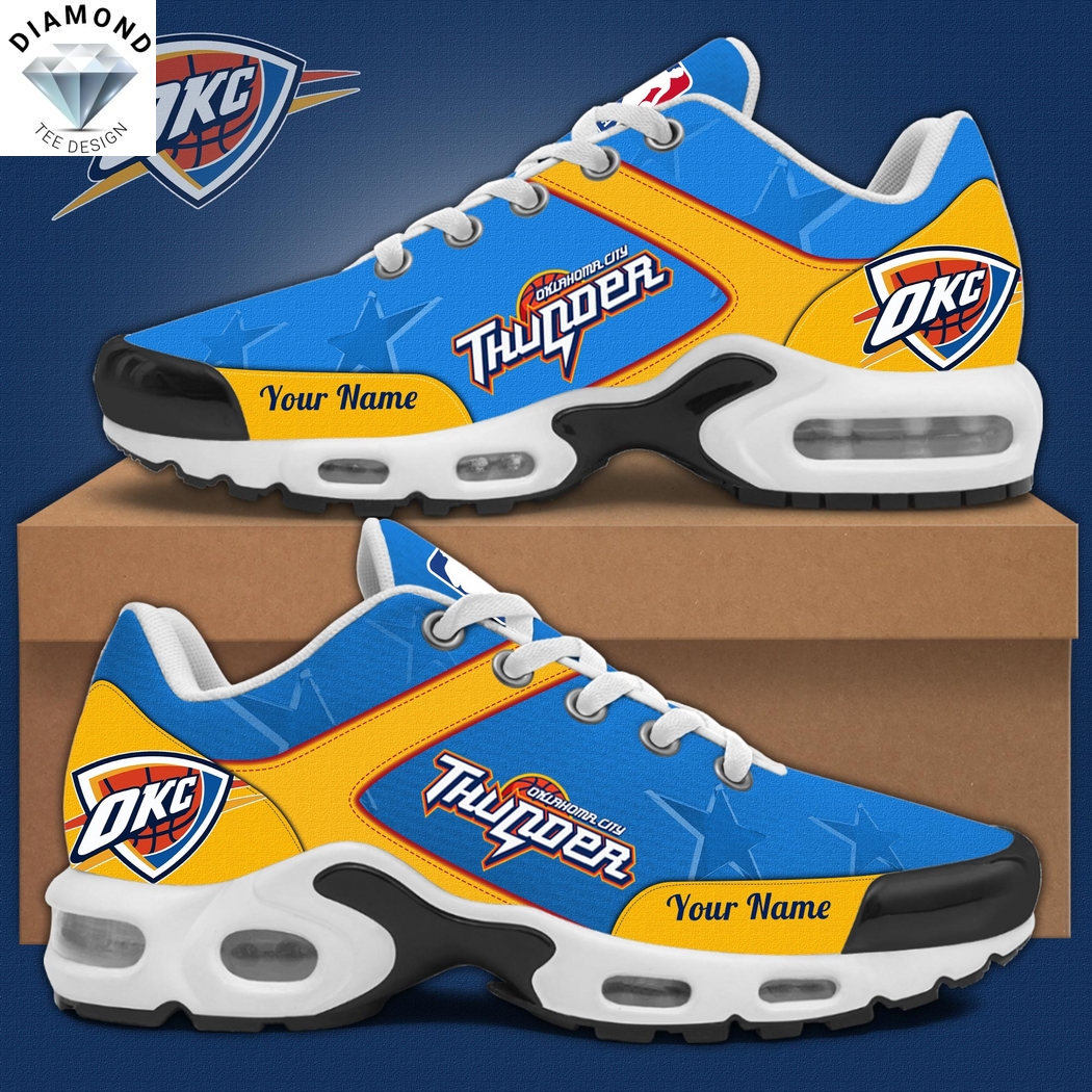Personalized Oklahoma City Thunder NBA 2025 Air Max Plus Shoes Personalized Oklahoma City Thunder NBA 2025 Air Max Plus Shoes