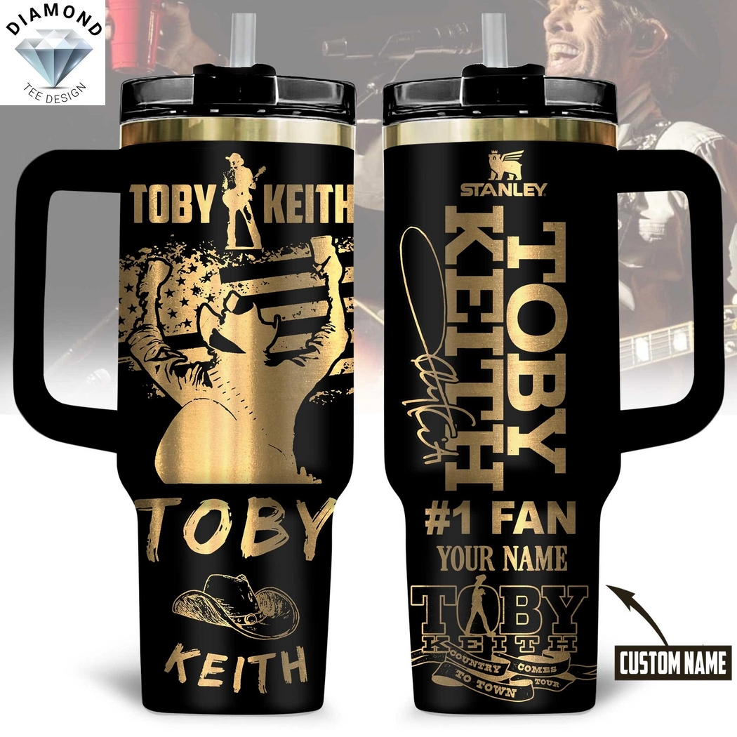 Personalized Toby Keith Country Comes To Town Signature Tumbler With Handle And Straw Personalized Toby Keith Country Comes To Town Signature Tumbler With Handle And Straw